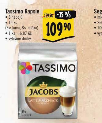 Albert Tassimo kapsle nabídka