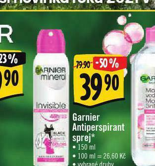 Albert Garnier antiperspirant sprej nabídka