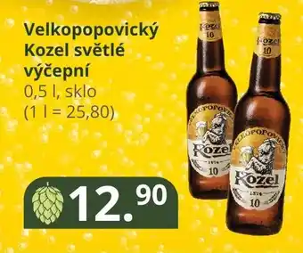 Potraviny CZ Velkopopovický Kozel světlé výčepní 0.5L nabídka