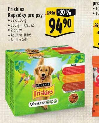 Albert Friskies kapsičky pro psy nabídka