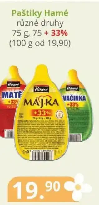 Potraviny CZ Paštiky Hamé nabídka