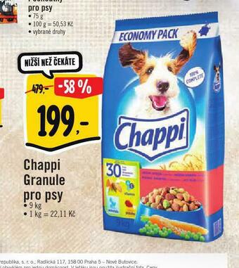 Albert Chappi granule pro psy nabídka
