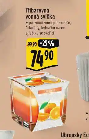 Albert Tříbarevná vonná svíčka nabídka