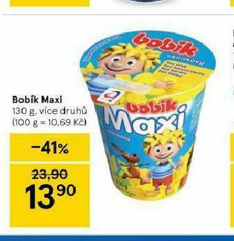 Tesco Bobík maxi nabídka