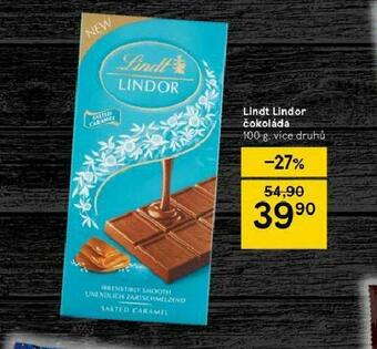Tesco Lindt lindor čokoláda nabídka