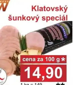 PLUS JIP Klatovský šunkový speciál nabídka
