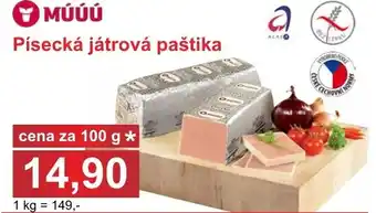 PLUS JIP Písecká játrová paštika nabídka