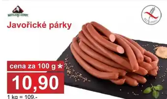 PLUS JIP Javořické párky nabídka