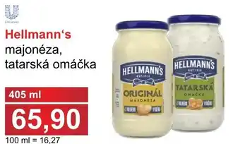 PLUS JIP Hellmann's majonéza, tatarská omáčka nabídka