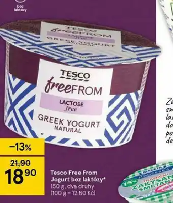 Tesco Tesco free from jogurt bez laktózy nabídka