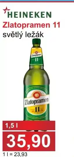 PLUS JIP HEINEKEN Zlatopramen 11 1.5L nabídka