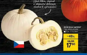 Tesco Dýně snow ball bílá nabídka