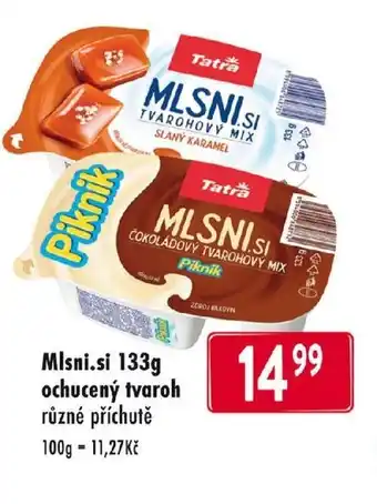 Qanto Mlsni.si 133g ochucený tvaroh nabídka