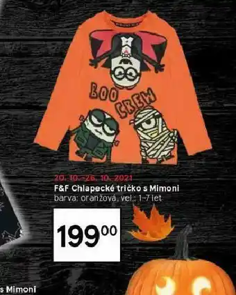 Tesco Chlapecké tričko s mimoni nabídka