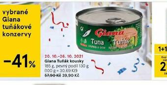 Tesco Giana tuňák kousky nabídka