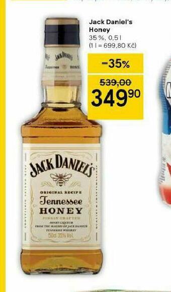 Tesco Jack daniel´s honey nabídka