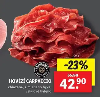 Lidl HOVĚZÍ CARPACCIO nabídka