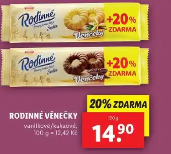 Lidl RODINNÉ VĚNEČKY nabídka