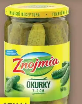 Lidl OKURKY ZNOJMIA nabídka