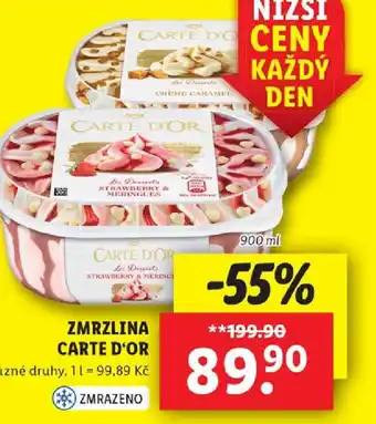 Lidl ZMRZLINA CARTE D'OR nabídka