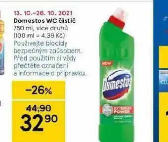 Tesco Dmestos wc čistič nabídka