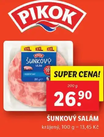 Lidl ŠUNKOVÝ SALÁM nabídka