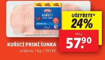 Lidl KUŘECÍ PRSNÍ ŠUNKA nabídka