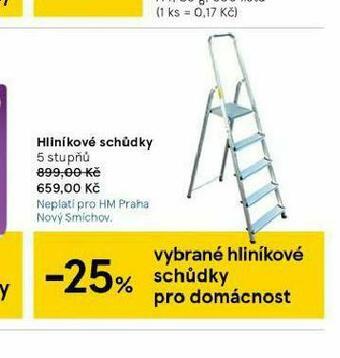 Tesco Hliníkové schůdky nabídka