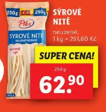Lidl SÝROVÉ NITĚ nabídka