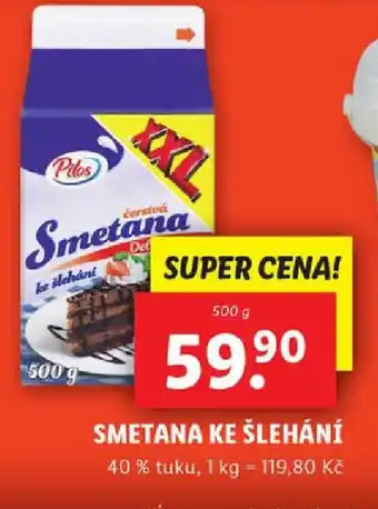 Lidl SMETANA KE ŠLEHÁNÍ nabídka