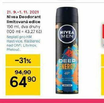 Tesco Nivea deodorant nabídka