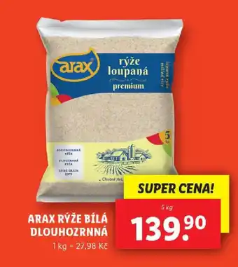 Lidl ARAX RÝŽE BÍLÁ DLOUHOZRNNÁ nabídka