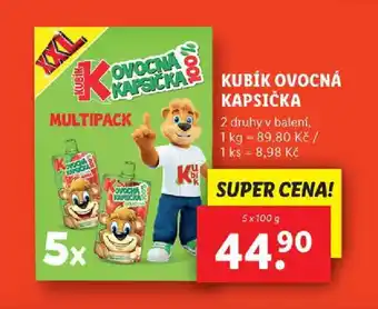 Lidl KUBÍK OVOCNÁ KAPSIČKA nabídka