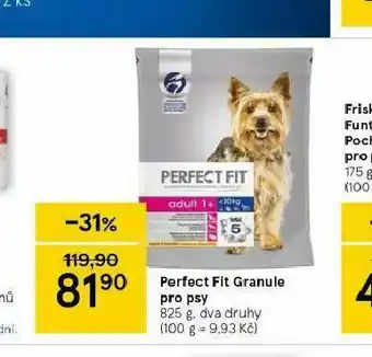 Tesco Perfect fit granule rpo psy nabídka