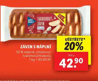Lidl ZÁVIN S NÁPLNÍ nabídka