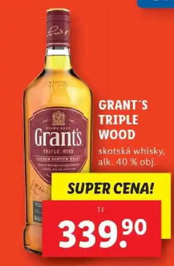 Lidl GRANT'S TRIPLE WOOD 1L nabídka