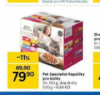 Tesco Pet specialist kapsičky pro kočky nabídka