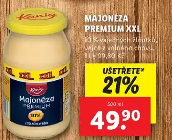 Lidl MAJONÉZA PREMIUM XXL nabídka