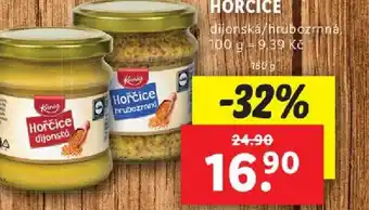 Lidl HOŘČICE nabídka