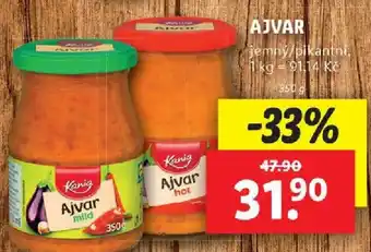 Lidl AJVAR nabídka