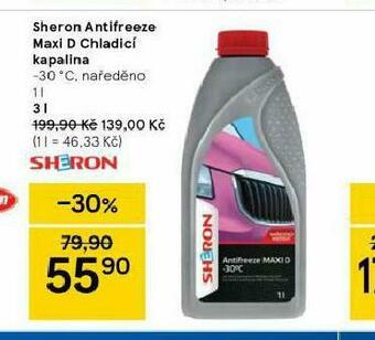 Tesco Sheron antifreeze maxi d chladicí kapalina nabídka