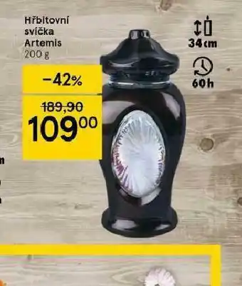 Tesco Hřbitovní svíčka artemis nabídka
