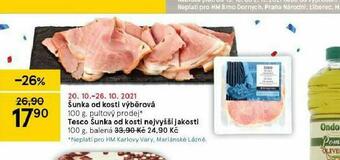 Tesco Šunka od kosti nejvyšší jakosti nabídka