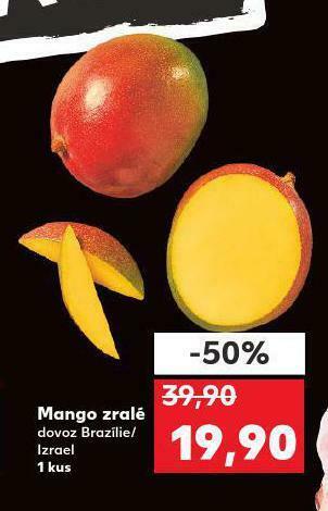 Kaufland Mango zralé nabídka