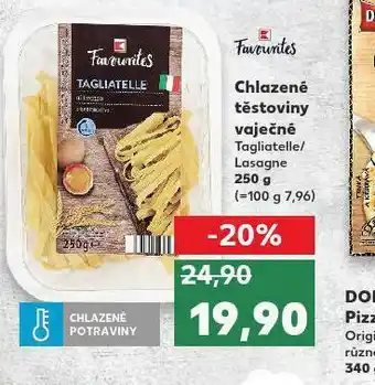 Kaufland Chlazené těstoviny vaječné nabídka