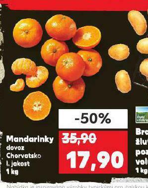 Kaufland Mandarinky nabídka