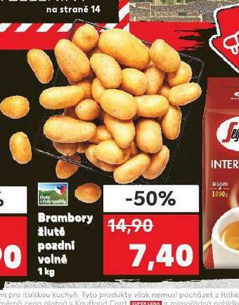 Kaufland Brambory žluté pozdní nabídka