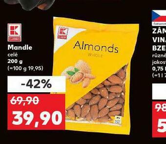 Kaufland Mandle celé nabídka