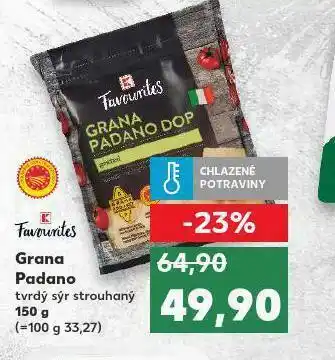Grana padano tvrdý sýr strouhaný