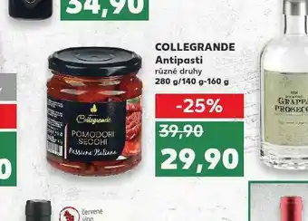 Kaufland Collegrande antipasti nabídka